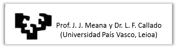 Prof. J. J. Meana y Dr. L. F. Callado (Universidad País Vasco, Leioa)